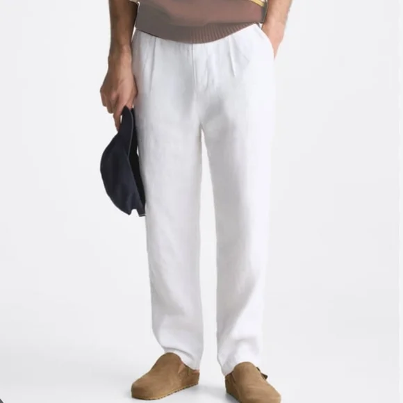 ZARA 100% LINEN PANTS SIZE 30 - Picture 6 of 7